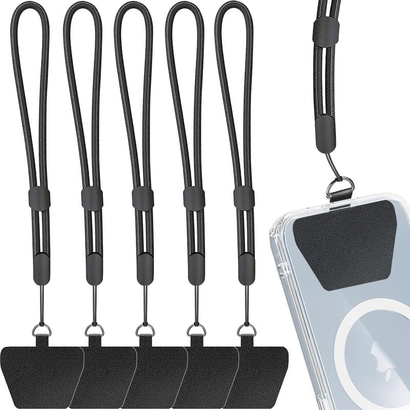 Limvory Phone Lanyard Wrist Strap, 5 Pack Adjustable Wrist Lanyard for Around The Hand With Tether Tabs Compatible with iPhone and Most Cell Phone - Image 1